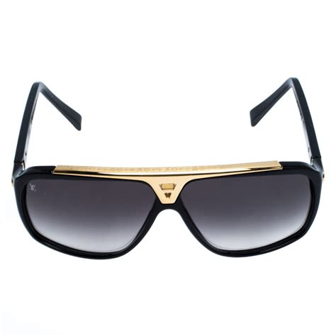 louis vuitton evidence z0350w|LOUIS VUITTON Evidence Sunglasses Z0350W Black/Gold .